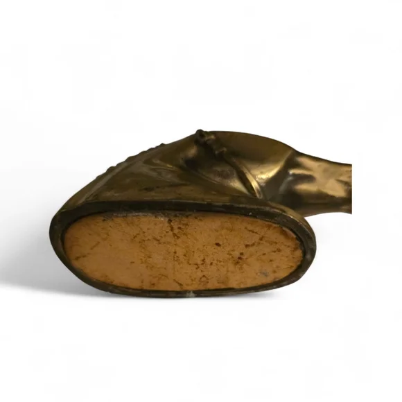 Vintage Brass Horse Head Tape Dispenser | Ted Arnold Ltd. | Equestrian Desk - Picture 7 of 7